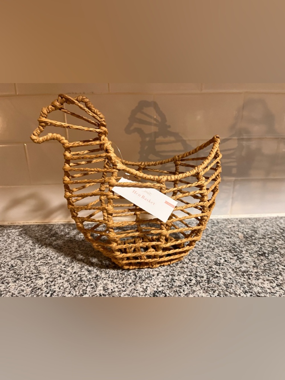 Handwoven Natural Rattan Chicken Basket - Home Accents - Picture 8 of 8